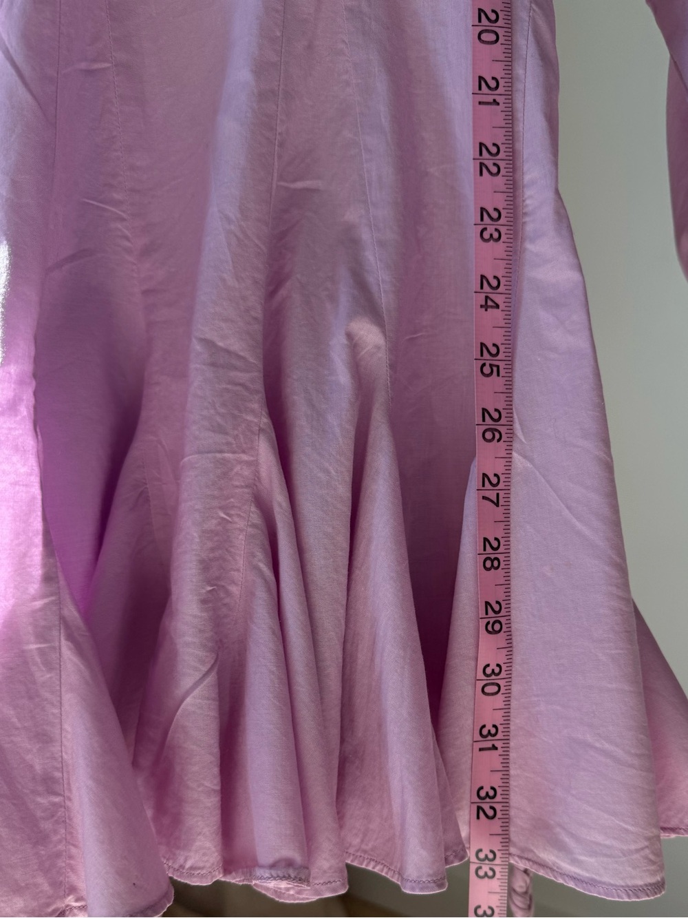 RHODE Lilac Long Sleeve Mini Dress w Braided Belt XS - Picture 8 of 15